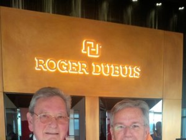 With Co-founder Roger Dubuis in Meyrin-Geneve, died in October 2017